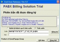 TB24 - Phần mềm tính cước tổng đài KX-TES824 và KX-TA308/616